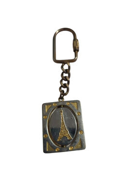 Paris Eiffel Tower Arch Keychain One Size Silver Gold